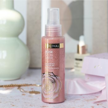 Olival Rose Glow spray iluminator pentru față și corp cu particule stralucitoare - imagine 3